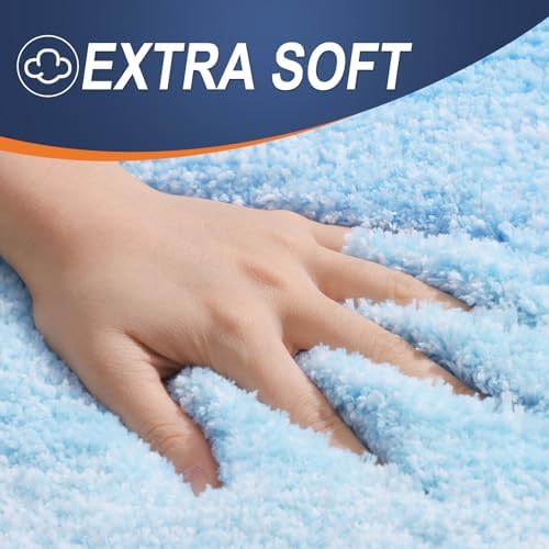 OLANLY Bathroom Runner Rug 47x20, Extra Soft Absorbent Microfiber Bath Rugs - Image 3