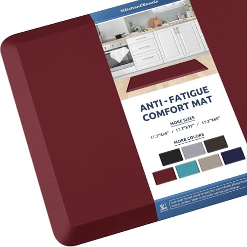 Kitchen Mat Cushioned Anti Fatigue Rug Standing and Comfort Floor Mats by KitchenClouds