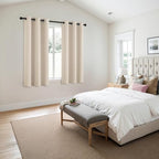 MIULEE Blackout Curtains for Bedroom 2 Panels 40 x 45 Inch Long Champagne - Image 6