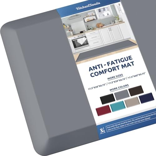 0.8" Thick Kitchen Mat Cushioned Anti Fatigue Rug Comfort Floor Mats by KitchenClouds