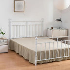 Bed Skirt Full Size Ruffled Bed Skirts with Split Corners - Image 4
