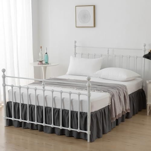 Bed Skirt King Size Ruffled Bed Skirts with Split Corners - Image 6