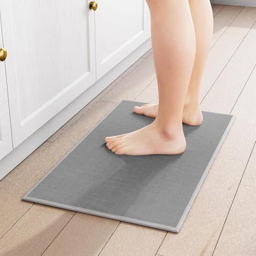 SUMLANS Kitchen Mat for Floor, Washable Non Slip Rugs, Grey by SUMLANS