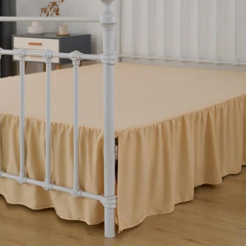 Bed Skirt Full Size Ruffled Bed Skirts with Split Corners by xuandian