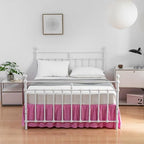 Bed Skirt Twin Size Ruffled Bed Skirts with Split Corners - Image 5
