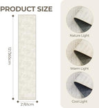 2x12 Runner Rug Non Slip,Washable Hallway Runner Rug,Beige - Image 2