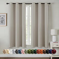 MIULEE Blackout Curtains for Bedroom 2 Panels 40 x 45 Inch Long Natural by MIULEE