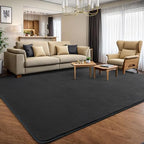 AROGAN 4x6 Area Rugs for Living Room Non Slip Dorm Bedroom Rug, Dark Grey - Image 3