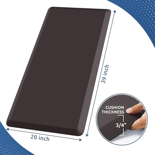0.8" Thick Kitchen Mat Cushioned Anti Fatigue Rug Comfort Floor Mats - Image 2