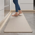 YDKGL Long Kitchen Runner Rugs Kitchen Mat Non Slip Washable Beige 17"x59" by YDKGL
