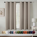 MIULEE Blackout Curtains for Bedroom 2 Panels 40 x 54 Inch Long Stone by MIULEE