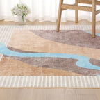 Area Rug 4x6 Orange Rug Washable Rugs Non Slip Low Pile Small Carpet for Entryway, Bedroom, Kitchen, Classroom, Kids Room, Office, Dorm, Dining Room by OmpaaHomeDecor