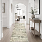 2x6 Washable Runner Rug：Modern Abstract Soft Carpet Ash Brown - Image 5