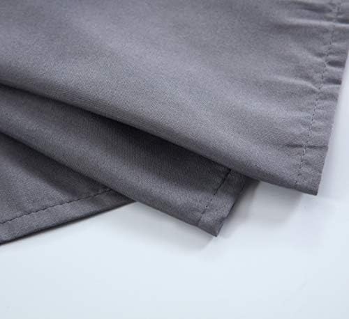 MEILA Wrap Around Bed Skirt for Twin & Full Beds, 24" Drop, Dark Grey - Image 6