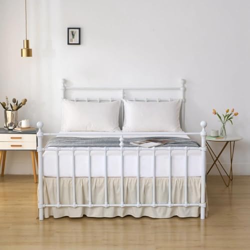 Bed Skirt Full Size Ruffled Bed Skirts with Split Corners - Image 6