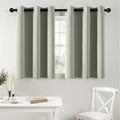 MIULEE Blackout Curtains for Bedroom 2 Panels 40 x 36 Inch Long Sage Green by MIULEE