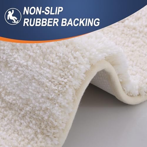 OLANLY Bathroom Runner Rug 47x24, Extra Soft Absorbent Microfiber Bath Rugs - Image 4