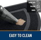 OLANLY Half Circle Front Door Mat Outside 71x23 All-Season Rubber Doormat - Image 6