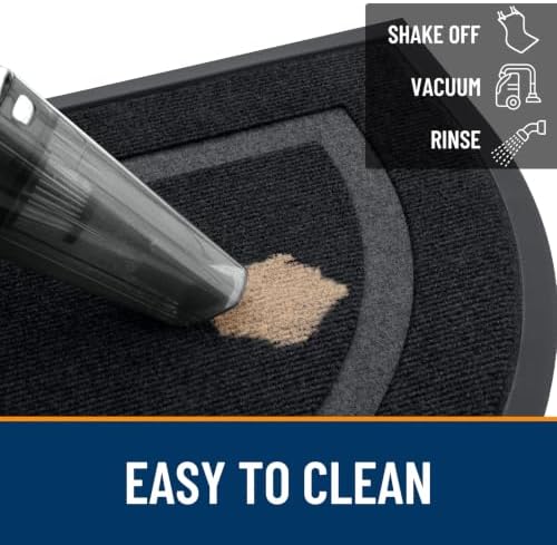 OLANLY Half Circle Front Door Mat Outside 71x23 All-Season Rubber Doormat - Image 6