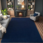 AROGAN 4x6 Area Rugs for Living Room Non Slip Dorm Bedroom Rug, Navy Blue - Image 3