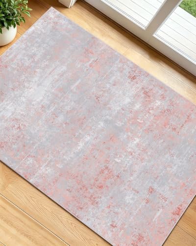 OLANLY 2x3 Washable Small Rug Non Slip Indoor Door Mat for Entryway Bedside by OLANLY