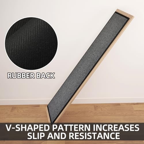 SUMLANS Kitchen Mats Set of 2 PCS for Floor, Washable Non Slip Rugs, Black - Image 3