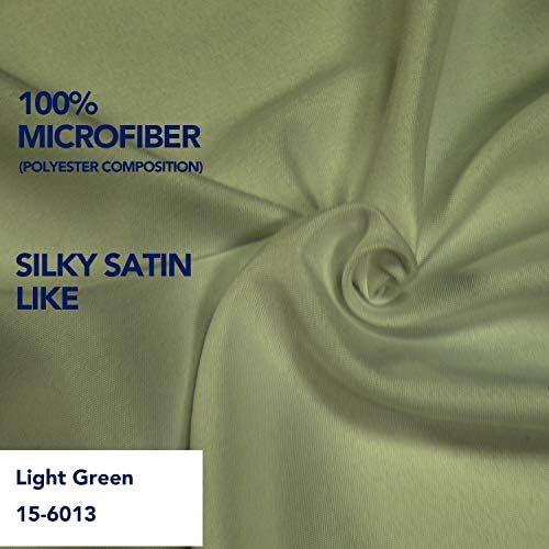 PureFit Wrap Around Ruffled Bed Skirt, Light Green, Twin/Full - 22" Drop - Image 6