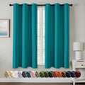 MIULEE Blackout Curtains for Bedroom 2 Panels 40 x 63 Inch Long Teal by MIULEE