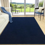 AROGAN 4x6 Area Rugs for Living Room Non Slip Dorm Bedroom Rug, Navy Blue - Image 2