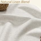 Guken 100% Blackout Linen Curtains 90 Inch Long for Bedroom 2 Panels Modern - Image 3