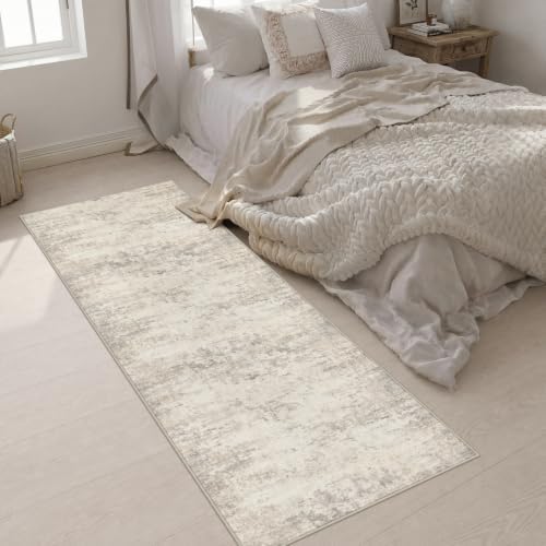 3x8 Washable Runner Rug：Modern Abstract Soft Carpet Brown Beige - Image 5