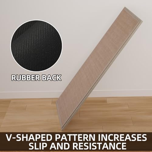 SUMLANS Kitchen Mats Set of 2 PCS for Floor, Washable Non Slip Rugs, Camel - Image 5