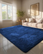 Ophanie 6x9 Blue Rugs for Living Room, Large Fluffy Shag Fuzzy Plush Soft Area Rugs, Floor Shaggy Navy Carpets for Bedroom, Carpet for Kids Boys Girls Dorm Nursery Decor with Over 99 pcs Pile fibers by Ophanie