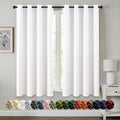 MIULEE Blackout Curtains for Bedroom 2 Panels 50 x 63 Inch Long Pure White by MIULEE
