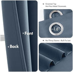 MIULEE Blackout Curtains for Bedroom 2 Panels 40 x 72 Inch Long Stone Blue - Image 4