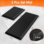 TranquilRelax 4/5 Inch Cushioned Anti Fatigue Kitchen Mats for Floor, Black - Image 2