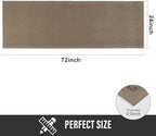 HIYARD Sturdy Front Door Mat, Absorbent Muddy Dirt Resist Welcome Door Mats Outdoor Indoor, Stain and Fade Resistant, Non-Slip Rubber Backing Low Profile Doormat for Entryway, 72×24, Beige - Image 2