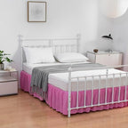 Bed Skirt Queen Size Ruffled Bed Skirts with Split Corners - Image 4