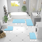 OLANLY Bathroom Runner Rugs 47x24, Extra Soft Absorbent Chenille Bath Rugs - Image 2