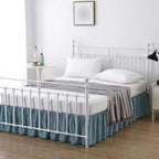 Bed Skirt Queen Size Ruffled Bed Skirt with Split Corners - Image 6