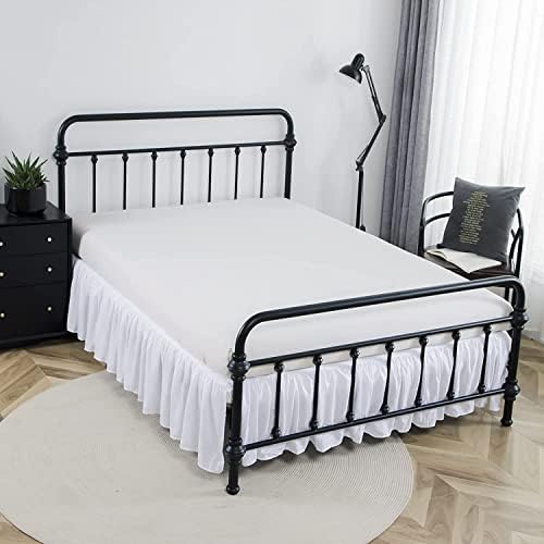 Bed Skirt Full Size Ruffled Bed Skirt with Split Corners - Image 5