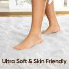 9x12 Extra Large White Fluffy Area Rug Non-Slip for Living Room Bedroom - Image 5
