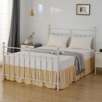 Bed Skirt Full Size Ruffled Bed Skirts with Split Corners - Image 6