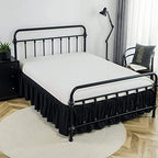 Bed Skirt Twin Size Ruffled Bed Skirt with Split Corners - Image 7