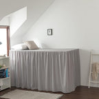 Dorm Room Bed Skirt Twin XL, College Dorm Essentials - Light Grey, 32 Inch by xuandian