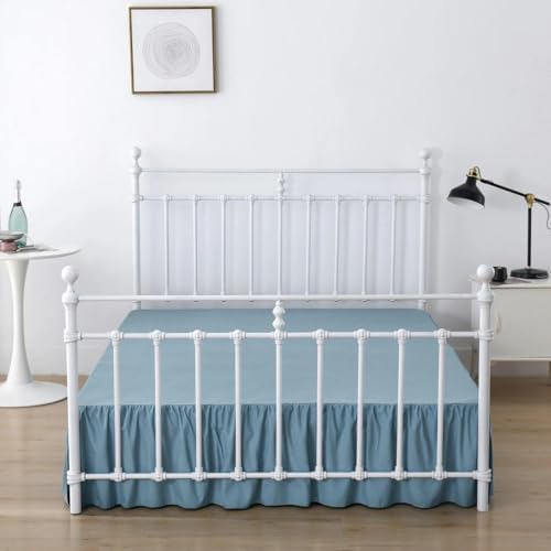 Bed Skirt Queen Size Ruffled Bed Skirt with Split Corners - Image 5