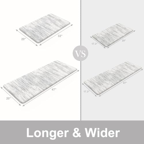 KIMODE Anti Fatigue Kitchen Mats for Floor,Farmhouse Kitchen Rugs Sets of 2 - Image 2