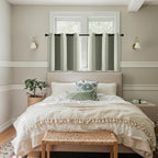 MIULEE Blackout Curtains for Bedroom 2 Panels 40 x 36 Inch Long Sage Green - Image 7