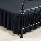 Bed Skirt Twin Size Ruffled Bed Skirt with Split Corners by xuandian