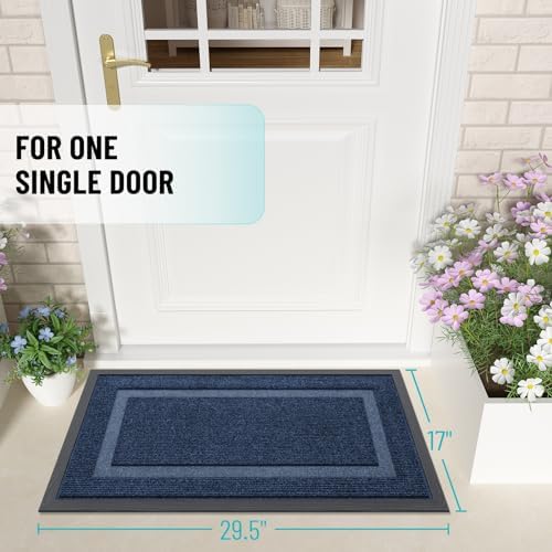 OLANLY Front Door Mat Outside 29.5x17, All-Season Heavy-Duty Rubber Doormat - Image 2